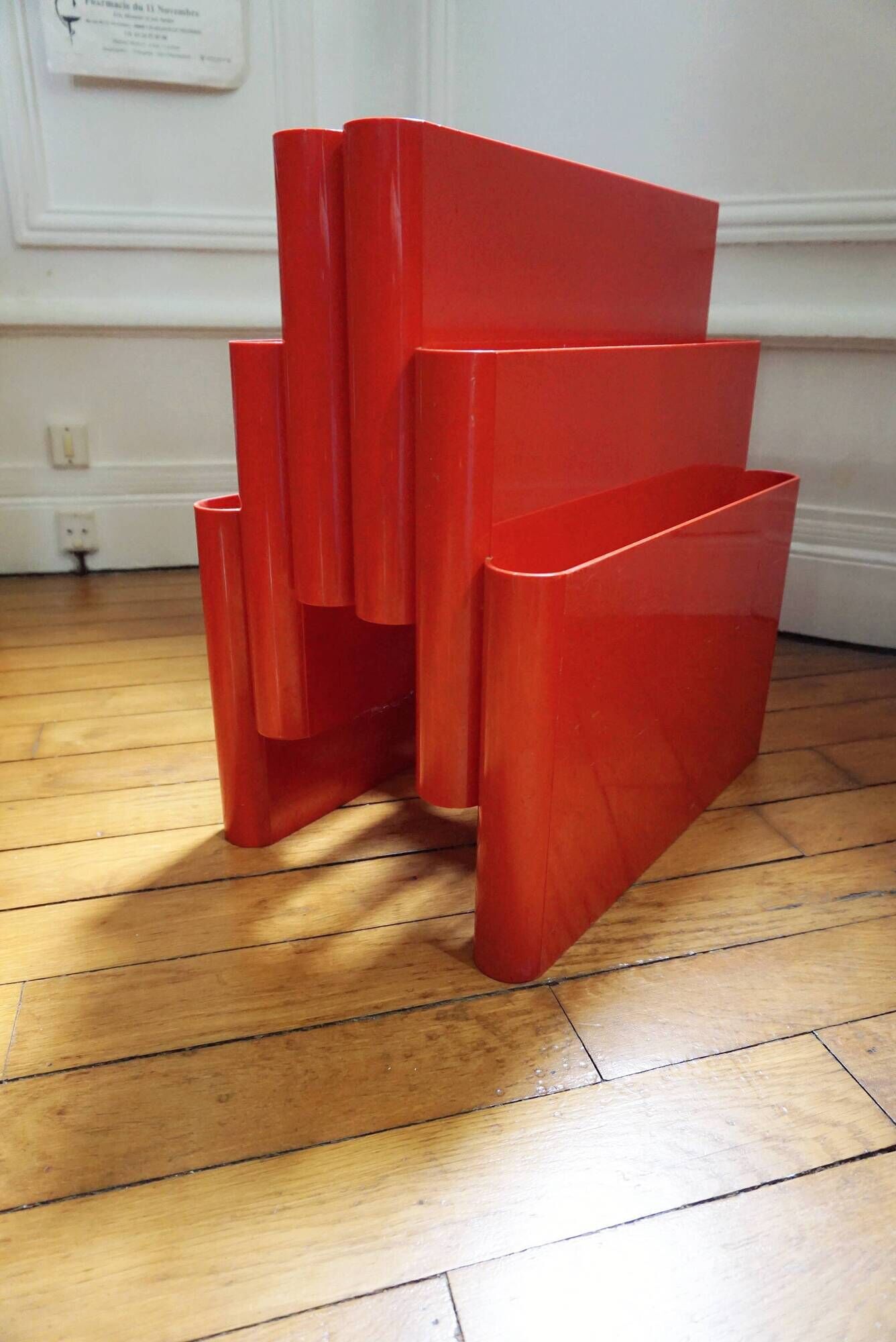 Magazine rack Kartell Giotto Stoppino 1970