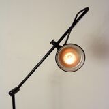 Minimalist articulated black floor lamp