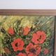 Oil on Canvas Still Life Flowers Poppies Signed P Livera
