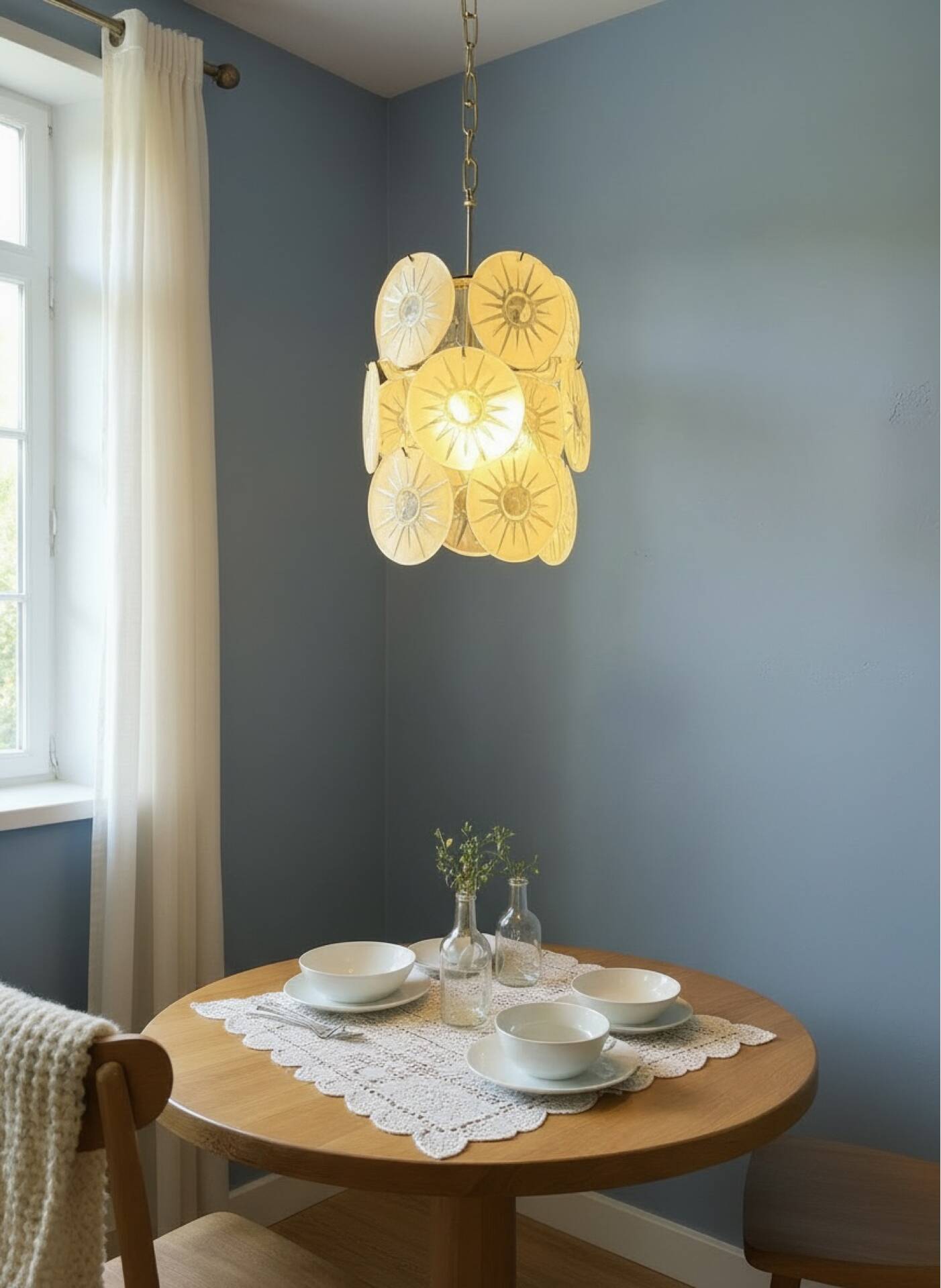 Chandelier en verre de Murano des années 1970