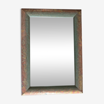 Vintage gray and pink mirror 35 x 25cm