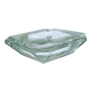 Val St Lambert Crystal Ashtray