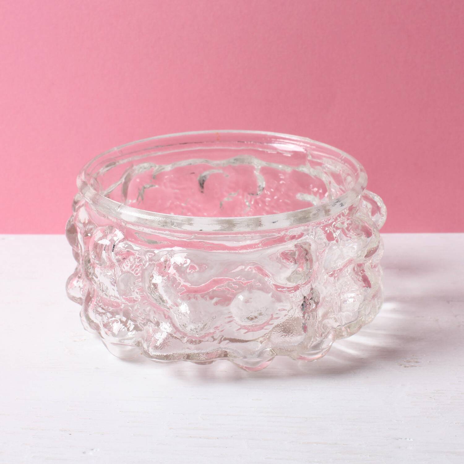 Mid-Century Pressed Glass Bowl: Vladislav Urban Design, Czech Republic