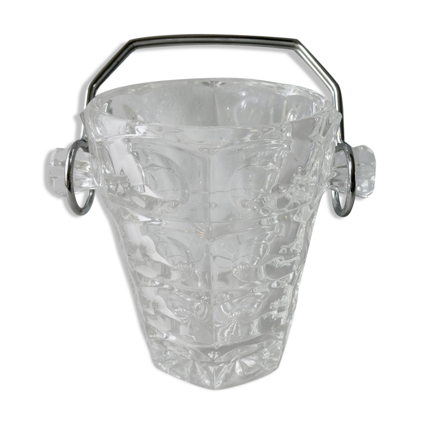 70s crystal ice bucket