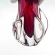 Vase Fratelli Toso Chambord Sommerso Rubis 25cm 954g Murano