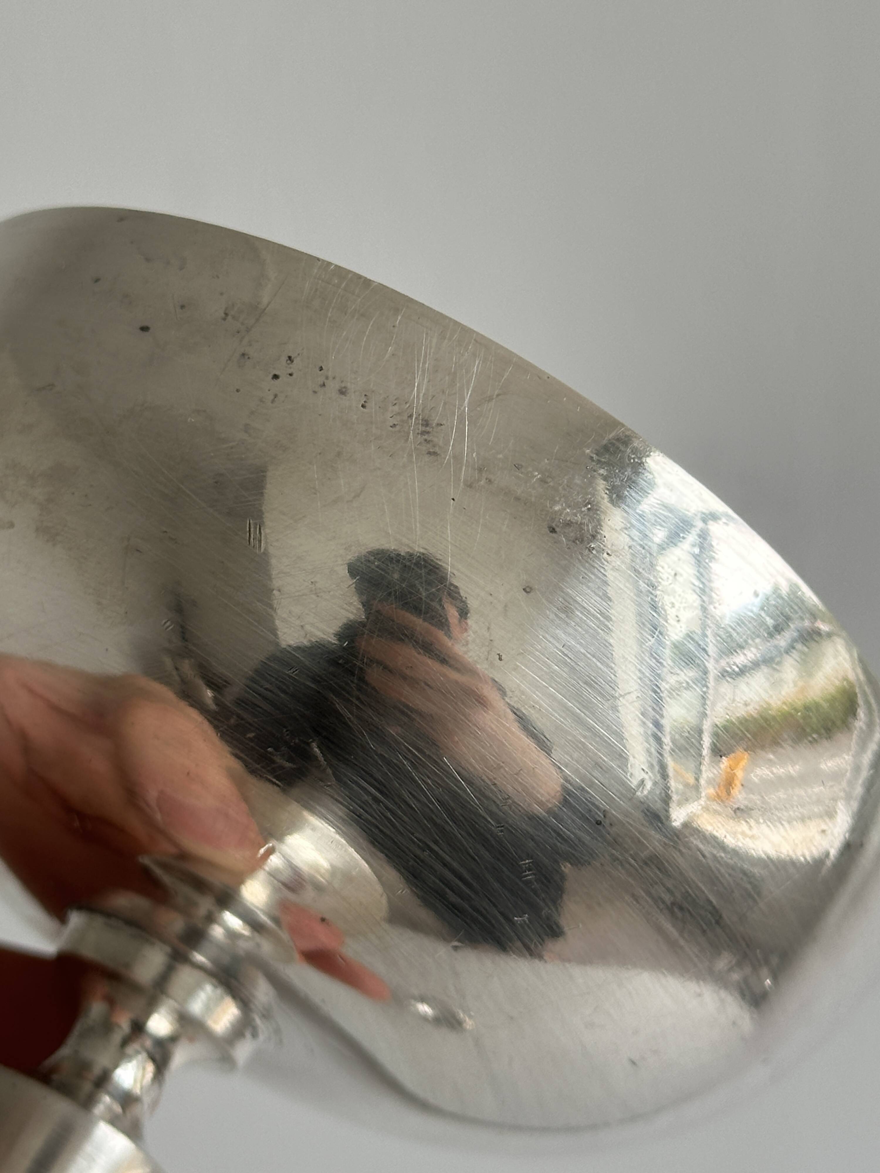 Vintage silver metal cup