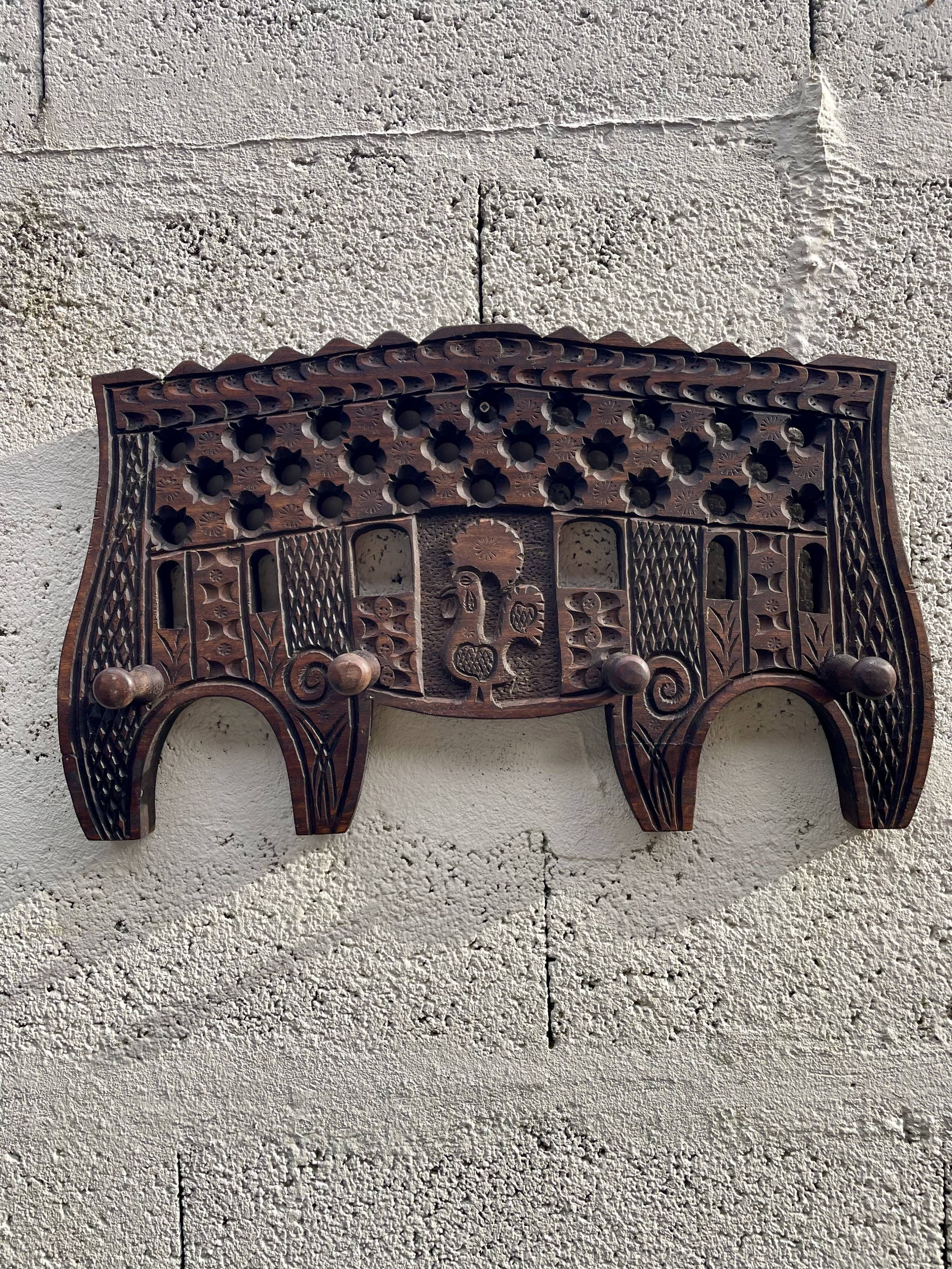 Leurre Vintage Pêche En Bois - Art Populaire Floride - Boîte D'origine Incluse - Déco Cabane Ou Collection