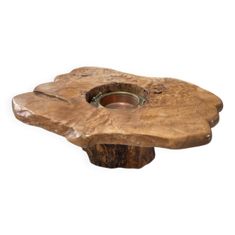Table basse tronc d’arbre en bois massif