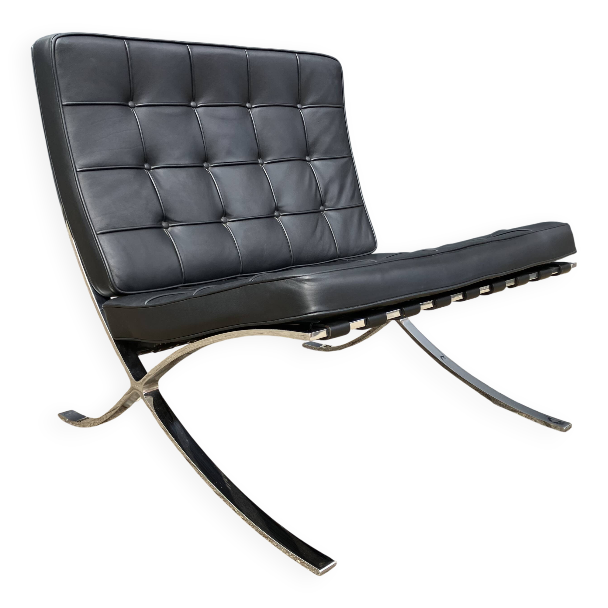 Originele Knoll Barcelona chair Mies Van Der Rohe , Zo goed als nieuw!!