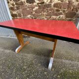 Art deco bistro coffee table covered in formica 1950