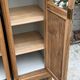 Rare pair of Art Deco glass columns in solid walnut – renovated