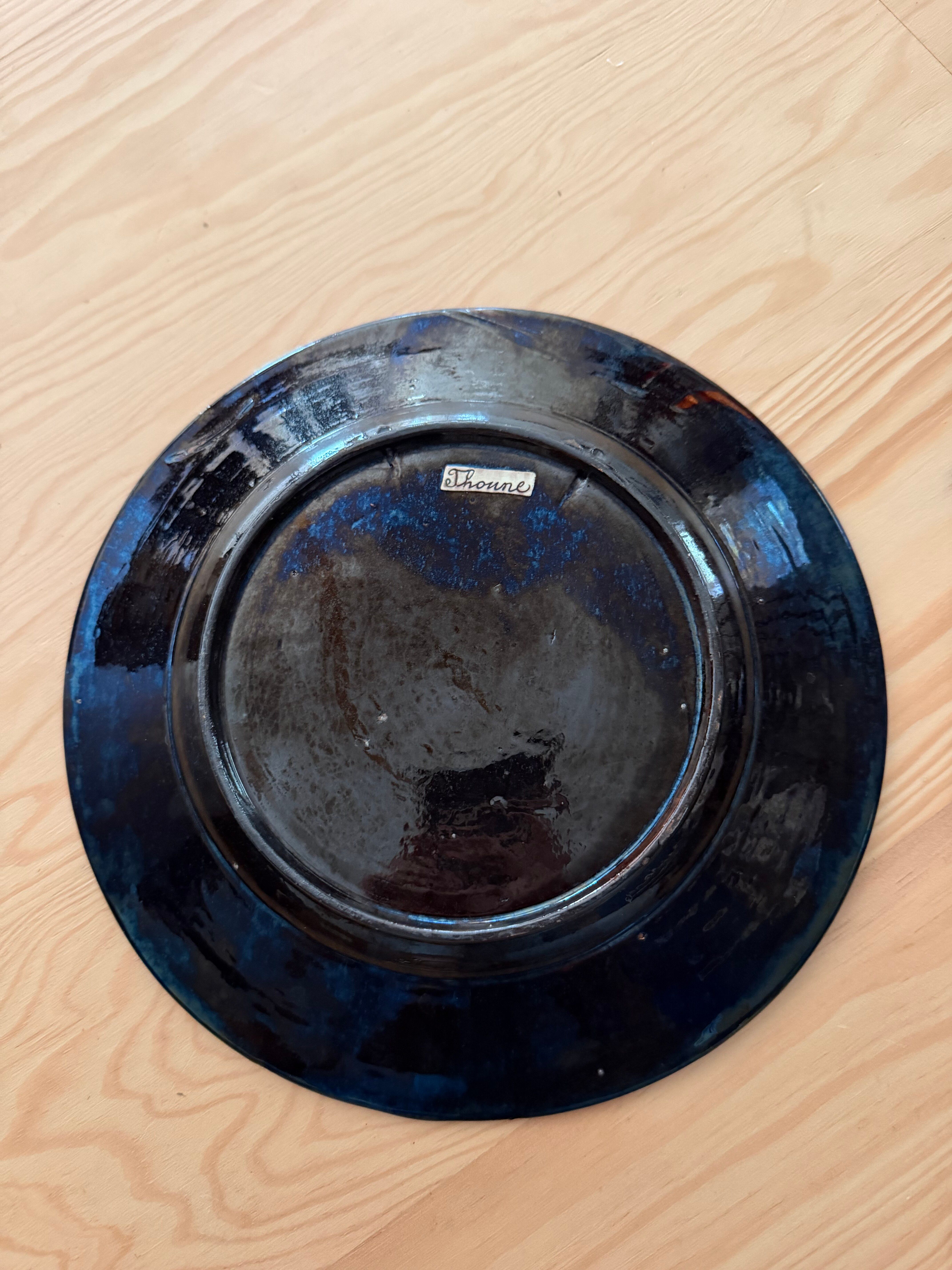 Majolica plate Thoune