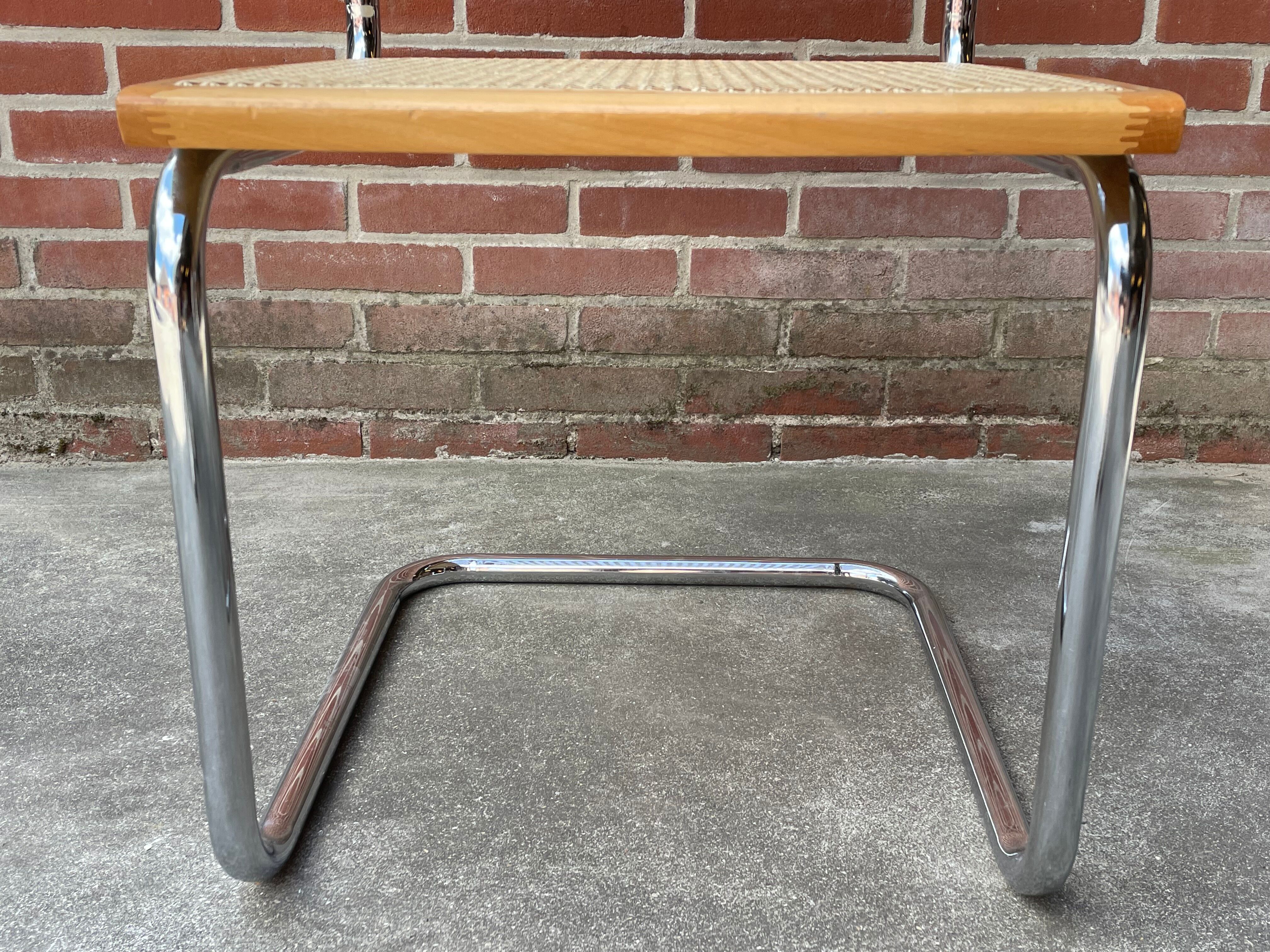 Cesca design chair model b32 in chrome