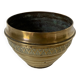 Selency brass pot cover x Monoprix Croisé Laroche