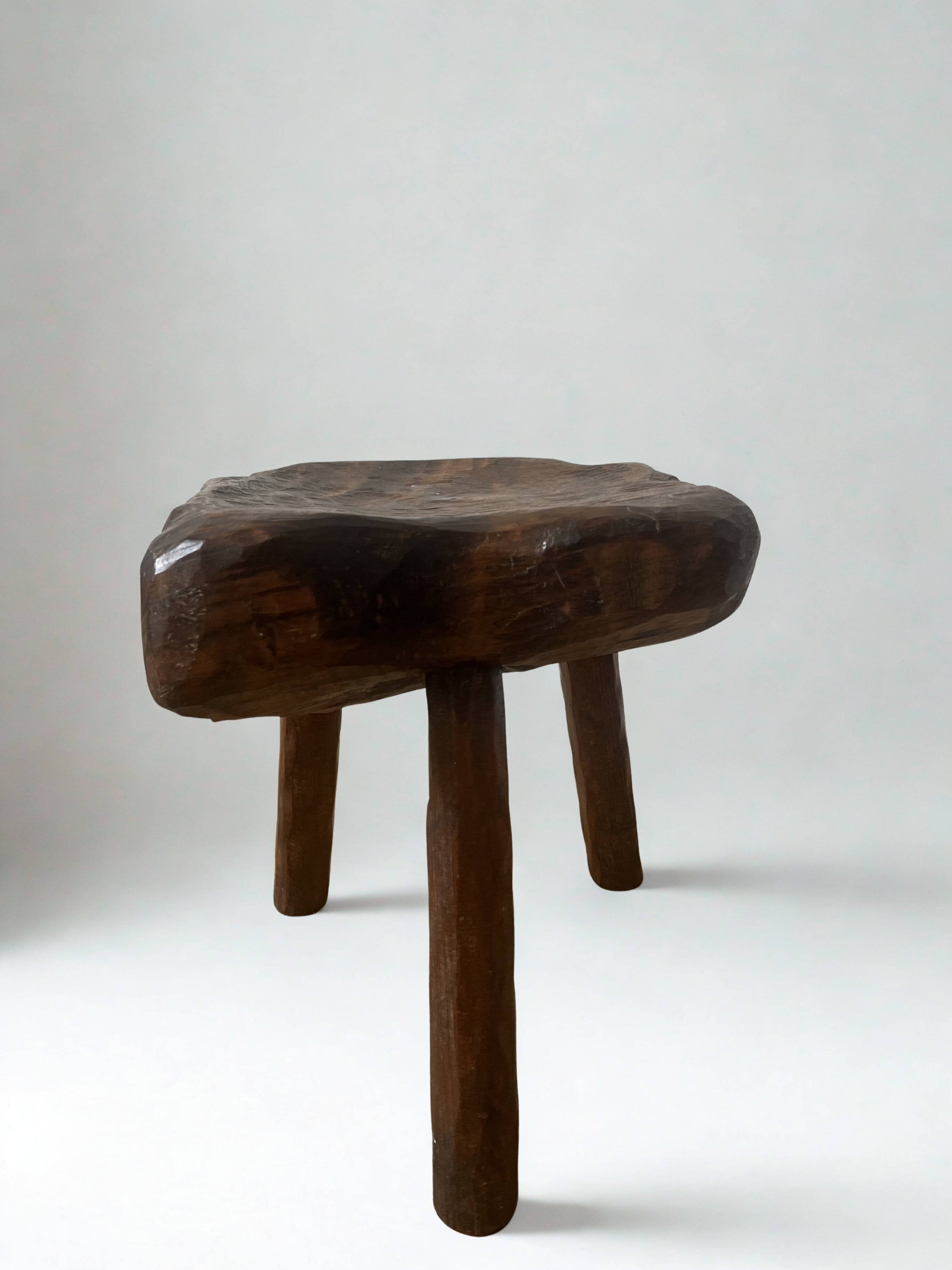 Brutalist tripod stool