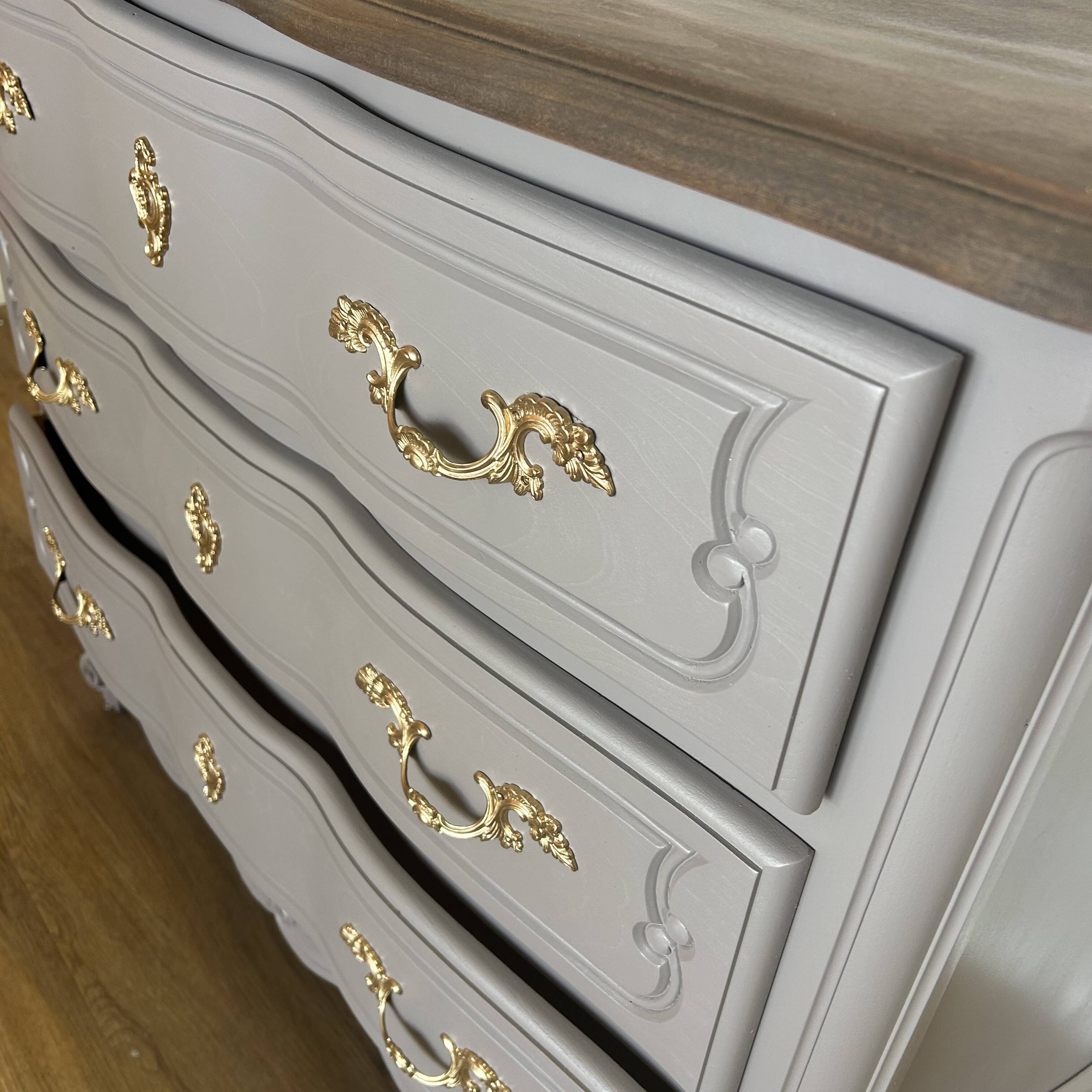 Crossbow chest of drawers with 3 drawers, taupe wenge revamp