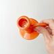 Varnished ceramic candle holder
