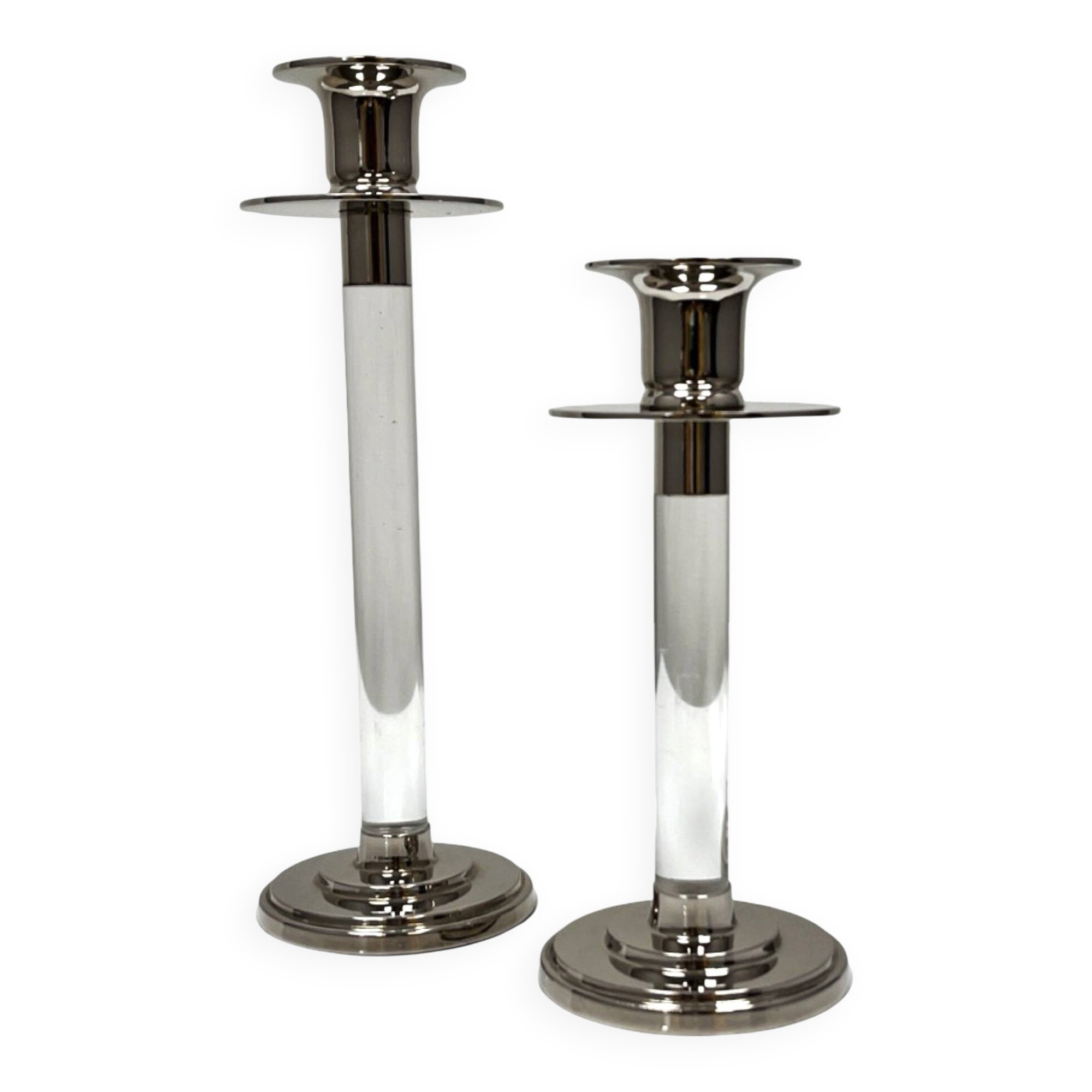 Pair of Svenskt Tenn candlesticks (designed by Estrid Ericson), Sweden 1960