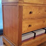 Vintage pine "drawer free" chest of drawers