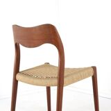 Lot de 4 chaises Niels O Möller modèle 71