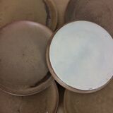 Set of 6 sandstone plates 22 cm