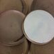 Set of 6 sandstone plates 22 cm