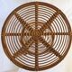 Round coffee table in rattan, Italy 60s