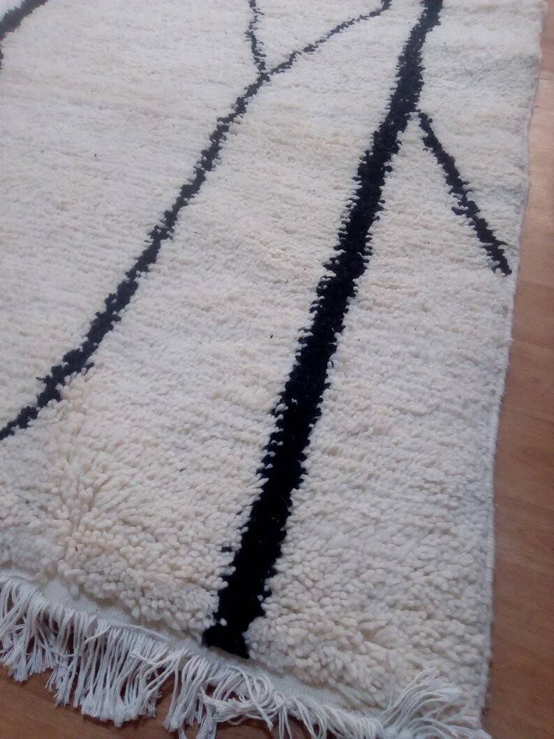 Tapis marocain berbère design - tapis marocain - tapis fait main - 280 x 200 cm
