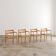 Ensemble de 4 fauteuils "Mod. 67" en chêne par Niels Moller