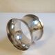 Silver metal towel ring