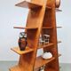 Vintage cabinet roomdivider shelves 'Pyramid'