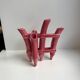 Soliflore en barbotine ancienne bambou rose années 50