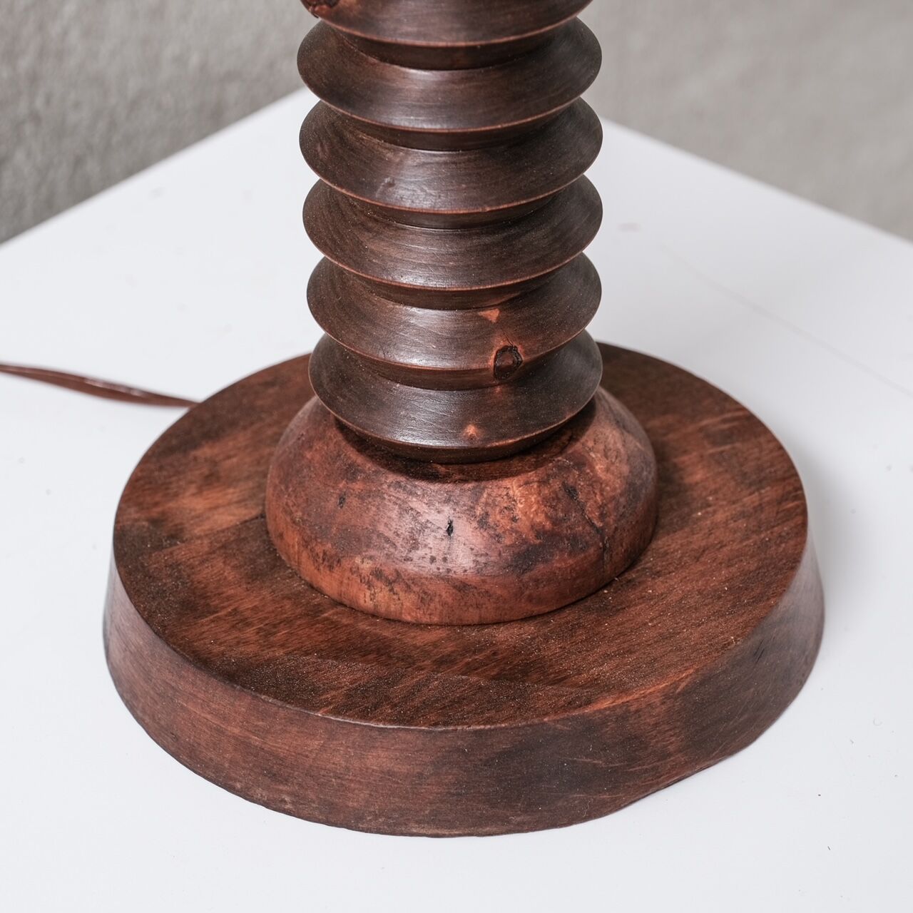 French oak table lamp