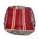 Moroccan kilim pouf 24 x 24 inch - free shipping - vintage berber kilim pouf - moroccan pouf