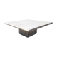 1970s travertine coffee table in italian design