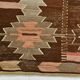 Tapis Kilim turc vintage marron et beige 6x12, 179x363 cm SK 35163