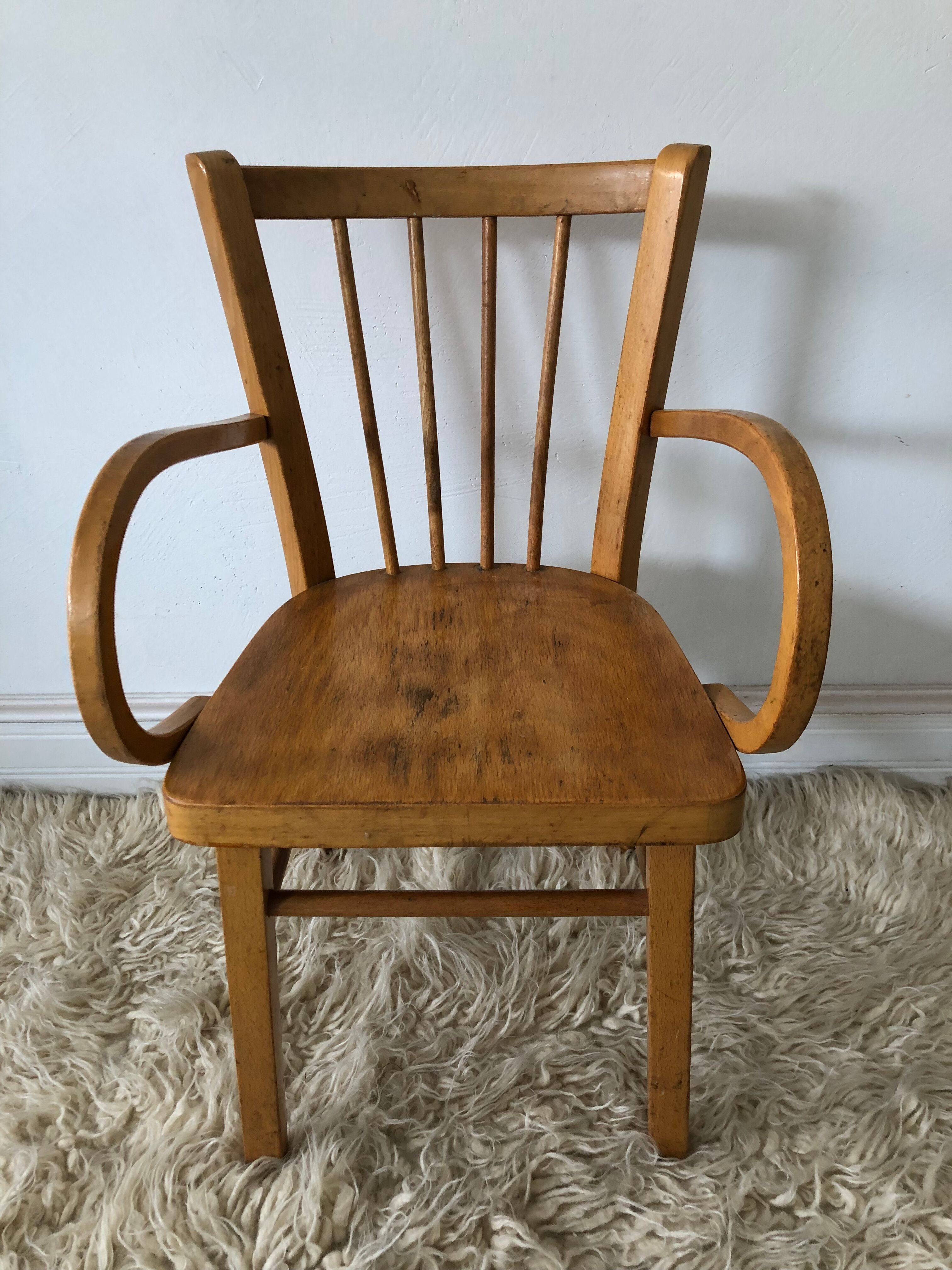 Bistro style vintage armchair