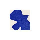 Painting "birds" after Matisse in majorelle blue.