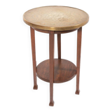 Mid-Century side table with brass top, 1960’s