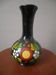 Soliflore vase in ceramic handmade pottery hand painted floral decor folklore