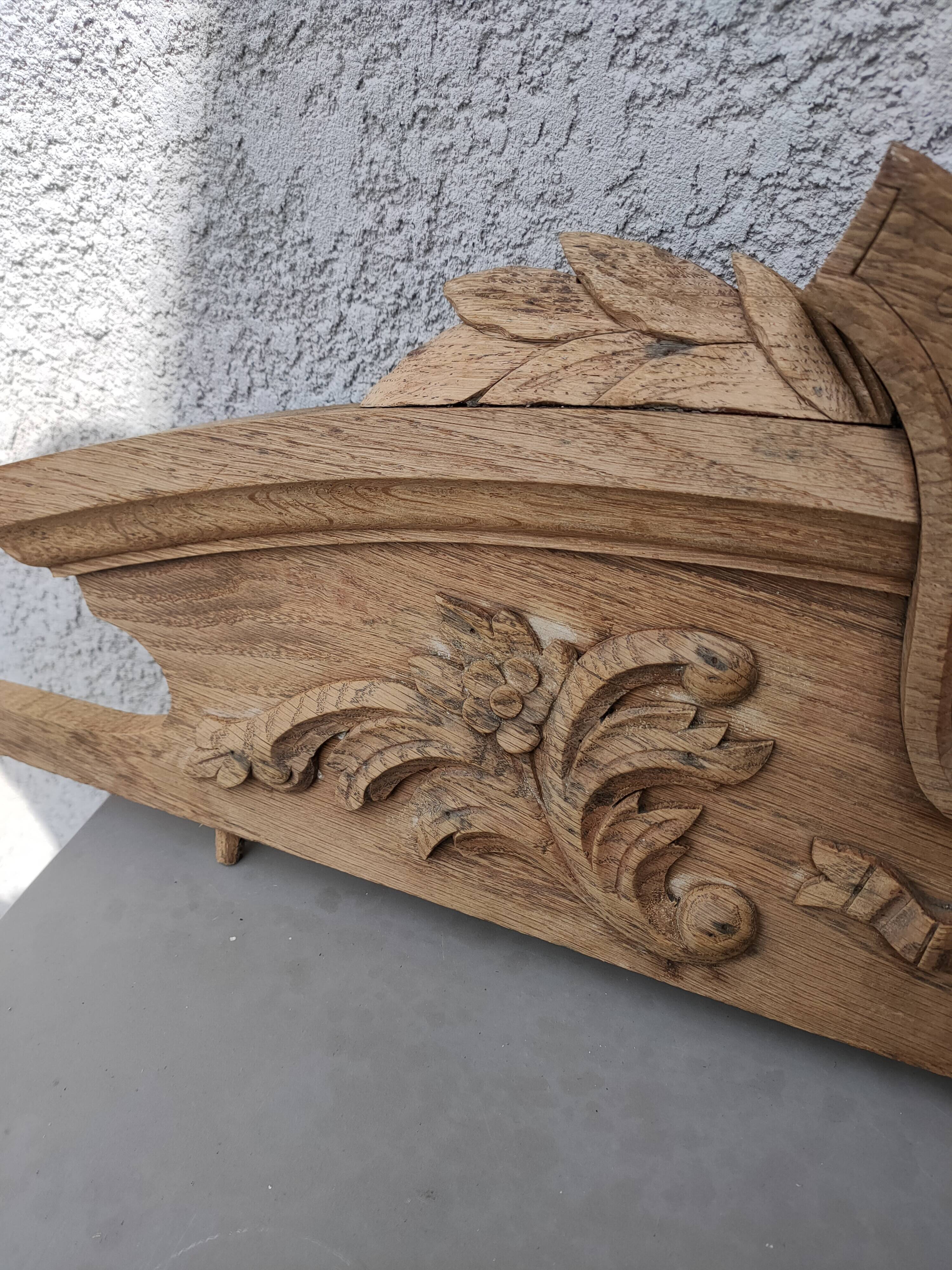 old oak pediment