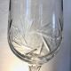 Set of 12 cut crystal wine glasses