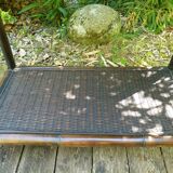 Bamboo and rattan console dressing table