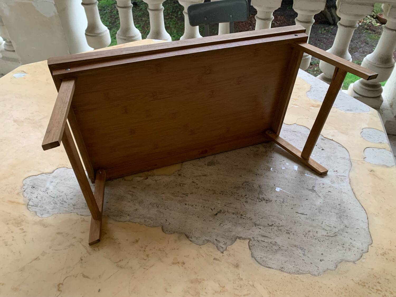 Straw marquetry tray