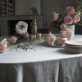 Service à café rose poudré 52 pièces 1930