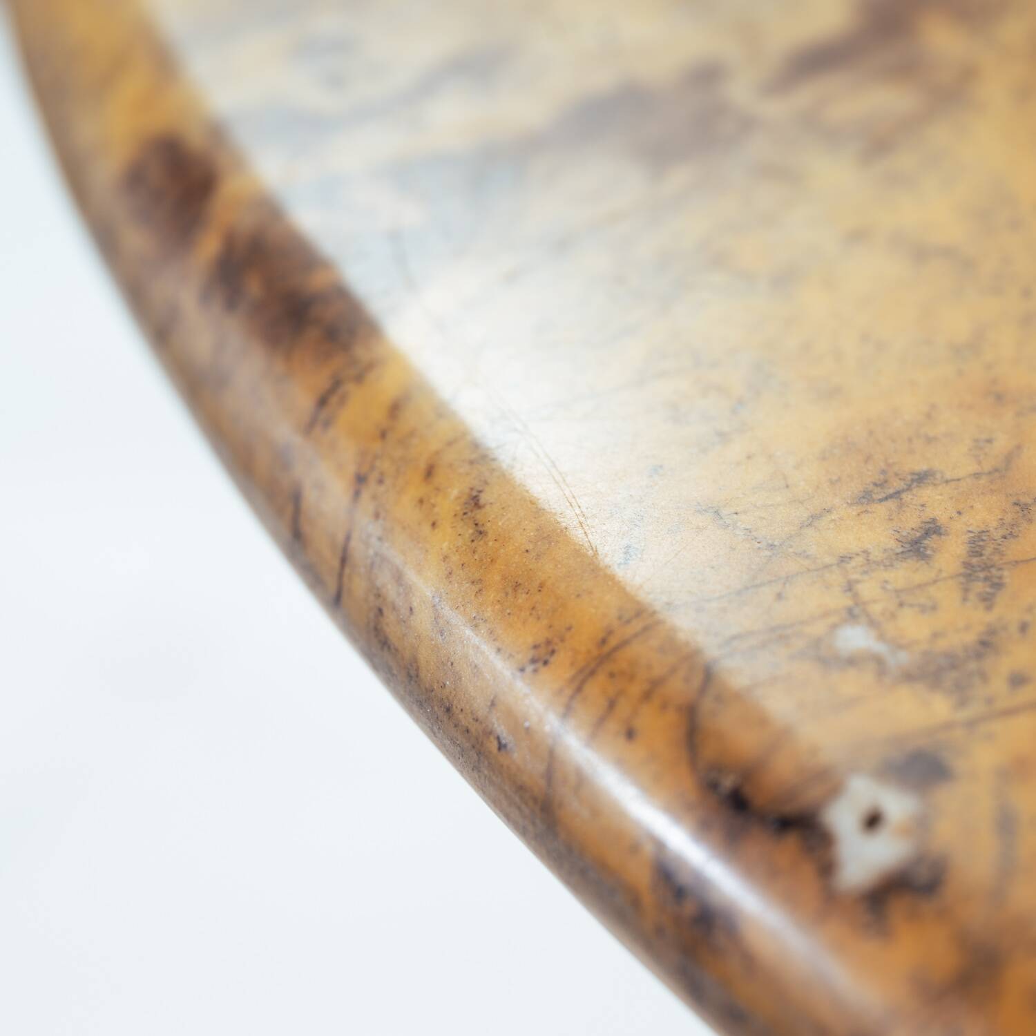 Table ronde postmoderne en marbre Zanotta, Italie, années 1980