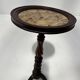 Napoleon III style gueridon in walnut and marble, 20th century.
