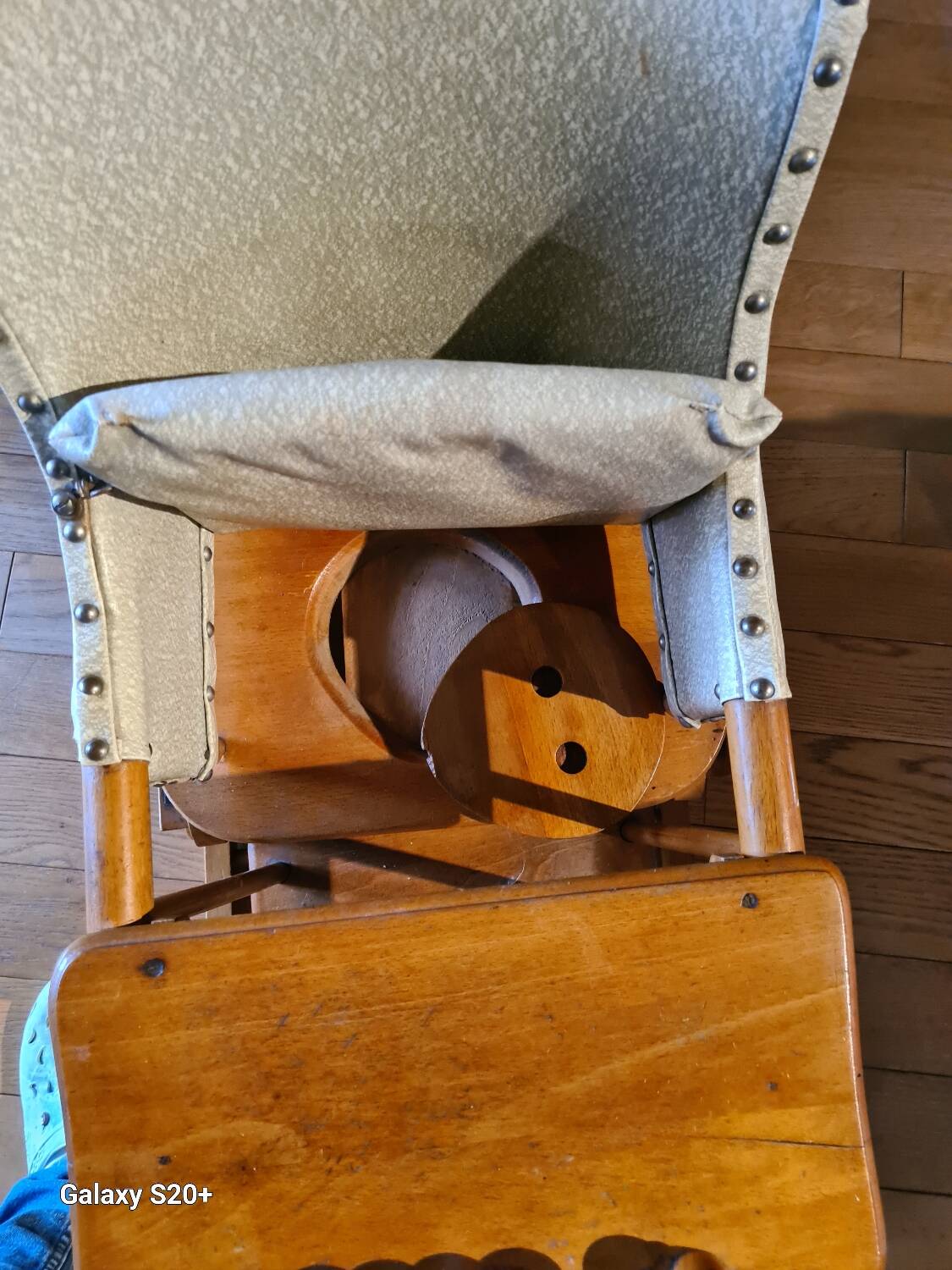 Antique baby high chair