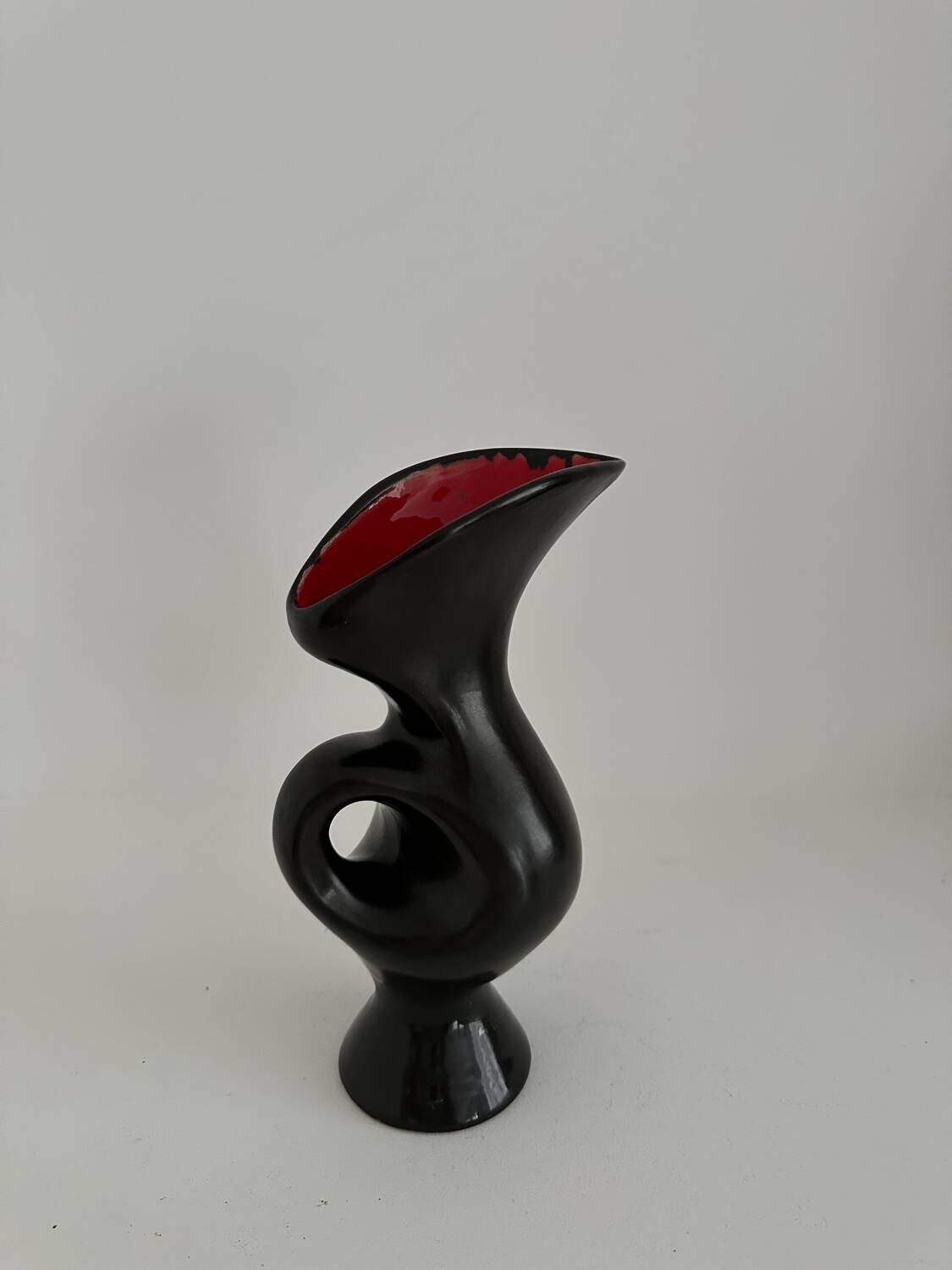 Midcentury ceramic zoomorphic pitcher