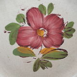 Lot of 3 ceramic plates castellania made in italy flowers